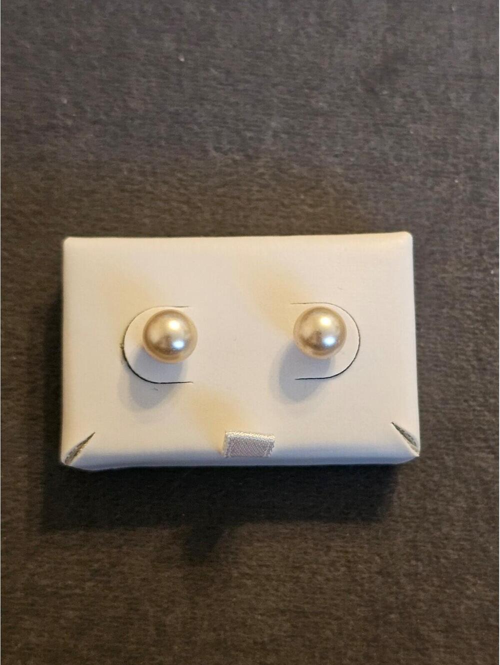 Sterling Silver Pearl Earrings